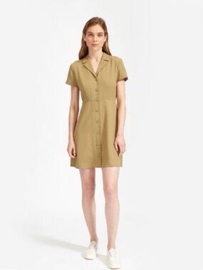 Everlane the Japanese GoWeave Notch Shirtdress